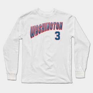 Retro Washington Number 3 Long Sleeve T-Shirt